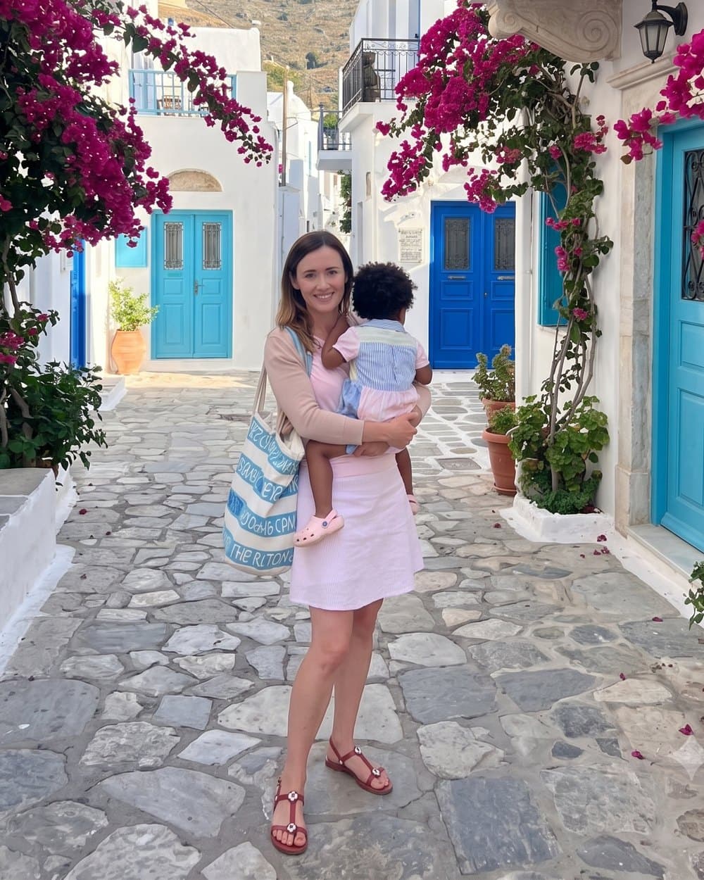Cristina with her daughter